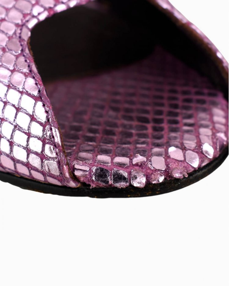 Sapato Gianni Versace Python Lilás